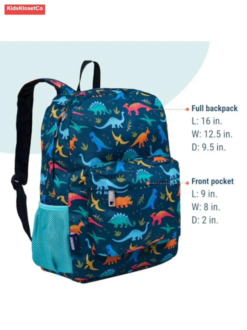 Kids 16 Inch School Backpack - Durable Padded Bookbag with Adjustable Straps,